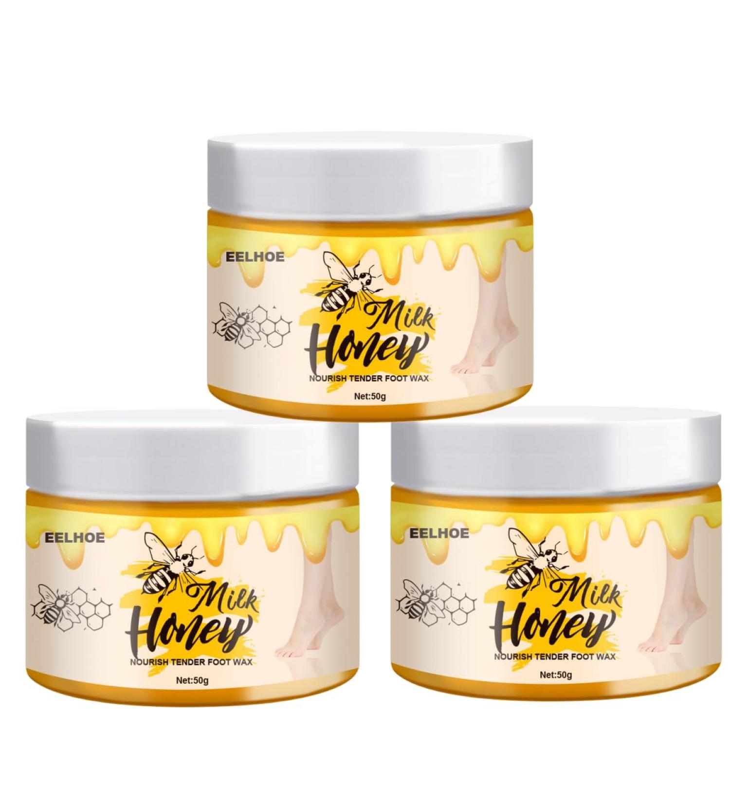 Foot Repair Moisturizer Honey Milk Wax Foot Cream Cracked Heel Repair Cream Deep Moisturizer with Natural Plant Essence Red - Buy Online on GoSupps.com