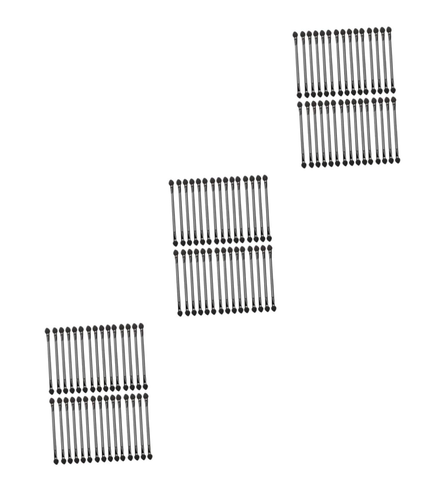 NOLITOY 90 Pcs Double Ended Eyeshadow Brush Sponge Eye Makeup Cosmetic Shadow Brush Smudge Stick 12x1cmx3pcs Blackx3pcs - Buy Online on GoSupps.com