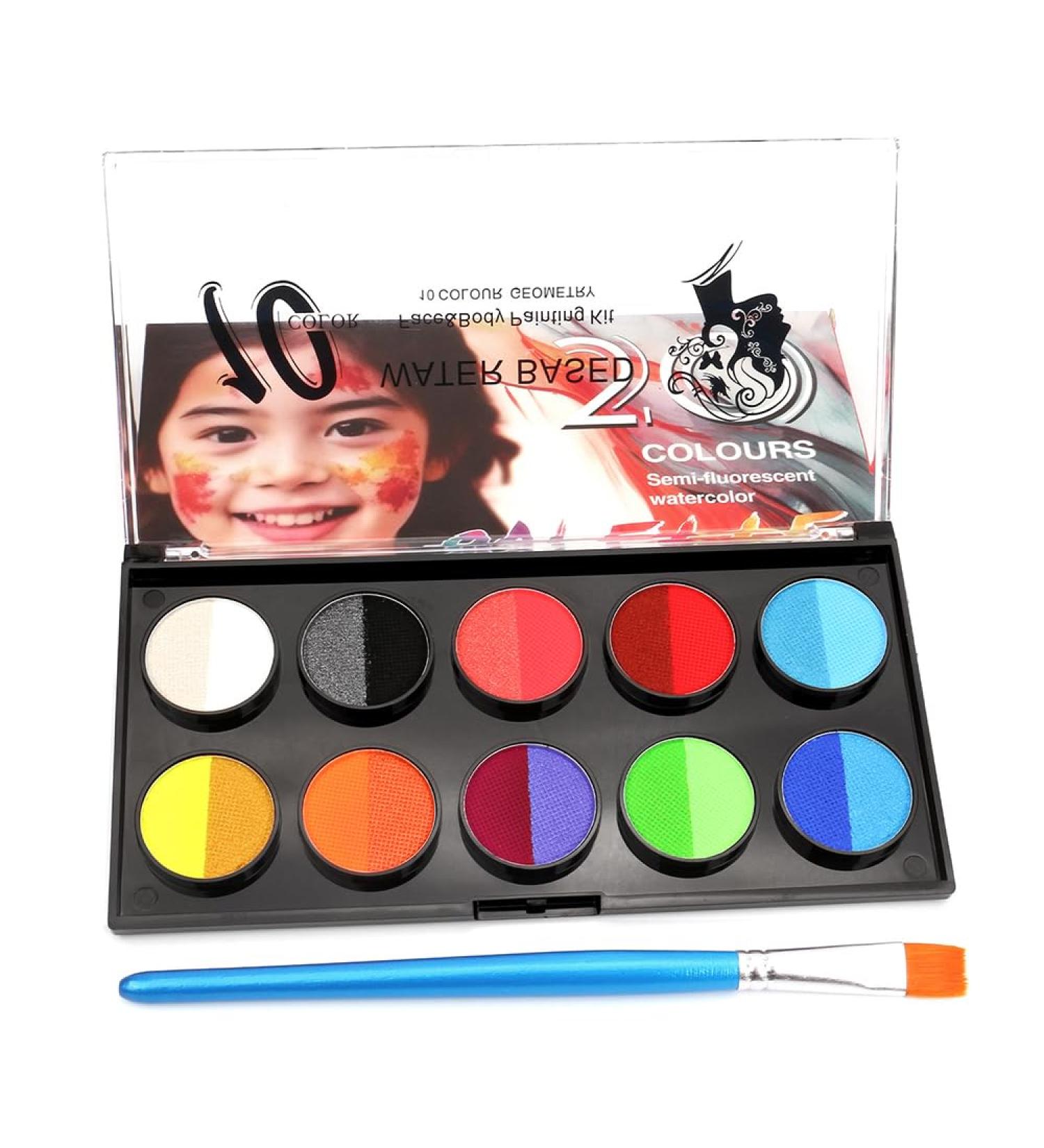  HISUNBEN Body Paint - 30g - Washable - For face and children - Face makeup - For theatre - Carnival - Halloween - Party 10 - Buy Online on GoSupps.com