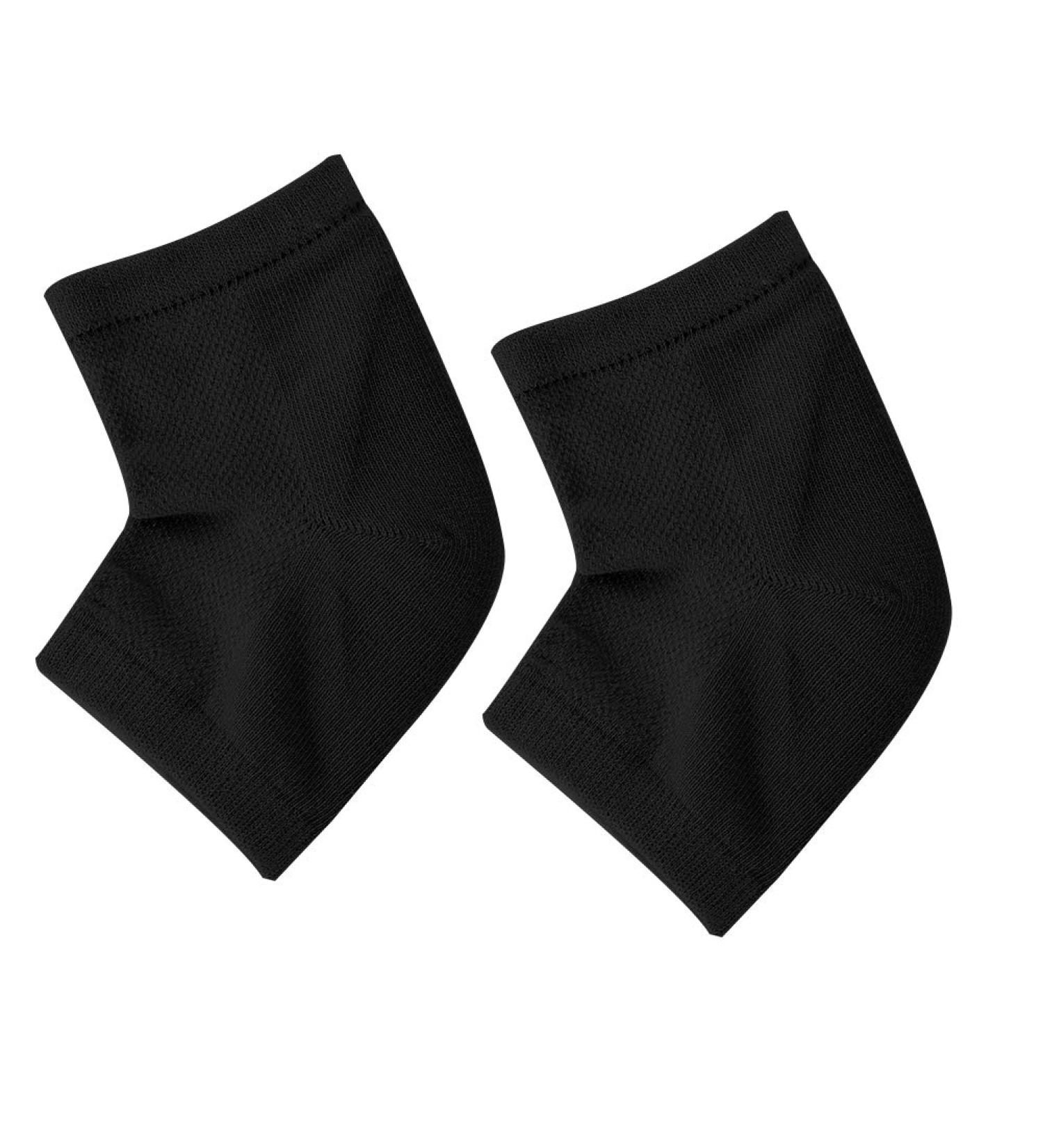Gel Heel Socks - Moisturizing Silicone Foot Care for Pain Relief - Universal Black Heel Socks - Buy Online on GoSupps.com