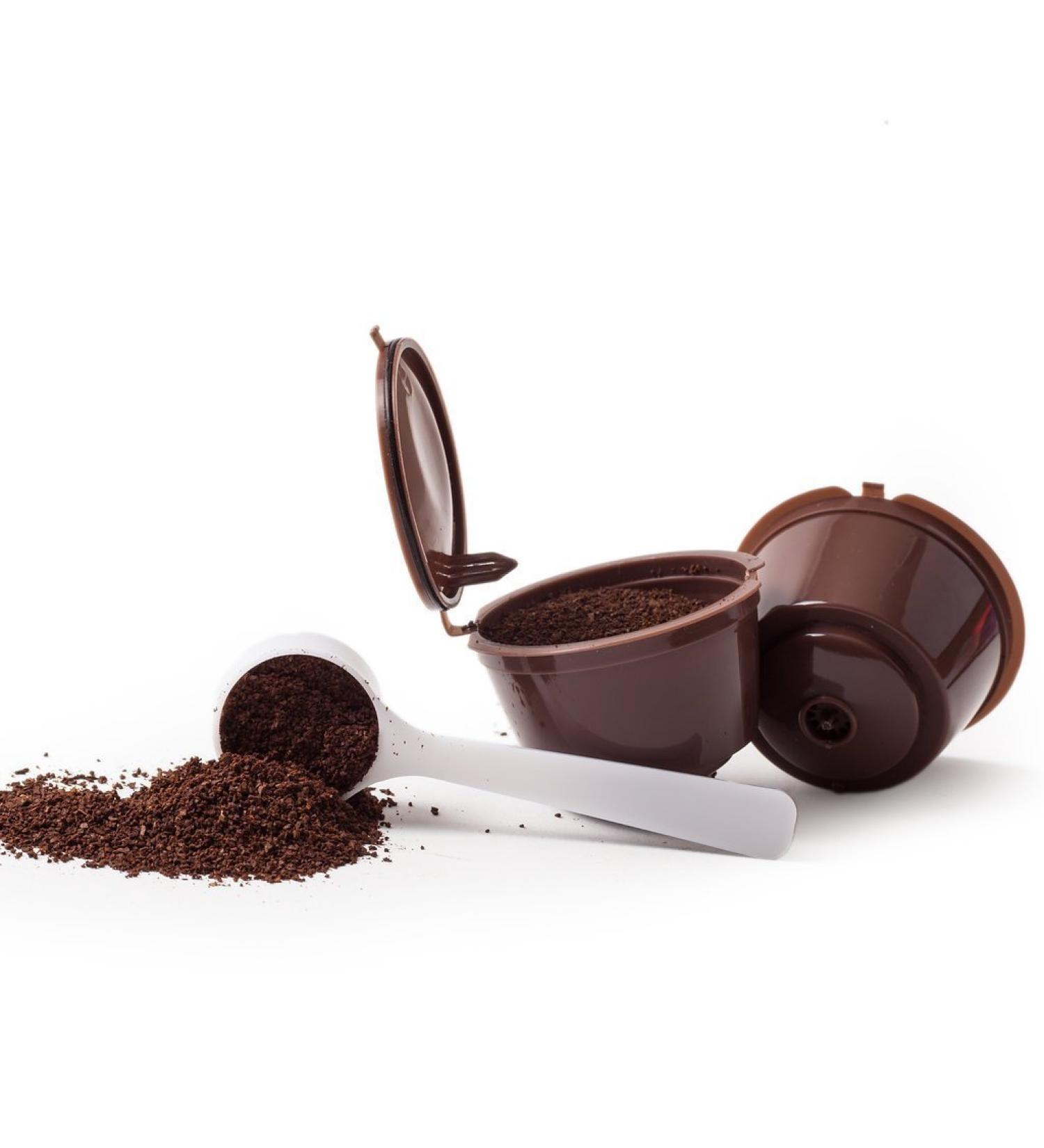  DICUP 2 reusable refillable capsules for Dolce Gusto coffee machines + 1 free teaspoon - Buy Online on GoSupps.com