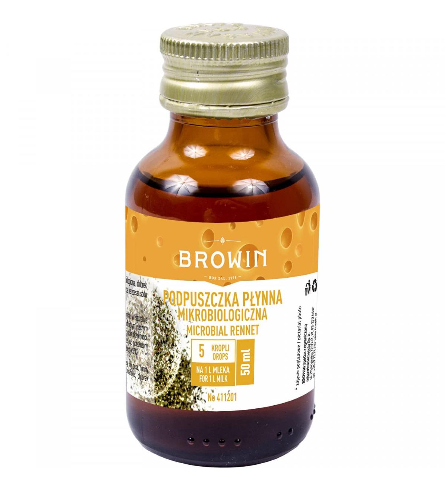 Liquid microbial rennet 50ml - Rennet Liquid | Lactic Ferment | Cheese bacteria