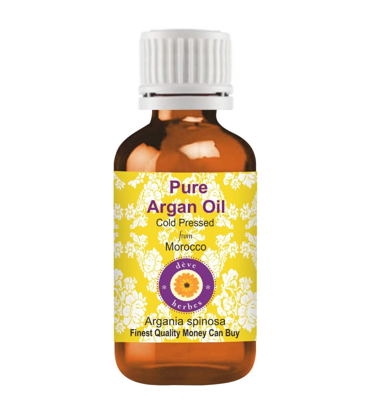 Buy Deve Herbes Pure Argan Oil 10ml - Natural Cold Pressed Moroccan Argan Oil for Therapeutic Use - Buy Online on GoSupps.com