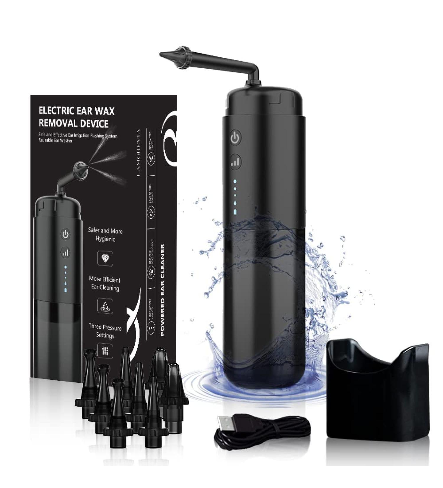 Electric Ear Wax Removal Tool Kit | Safe & Effective | 3 Pressure Settings | USB Rechargeable - Buy Online on GoSupps.com