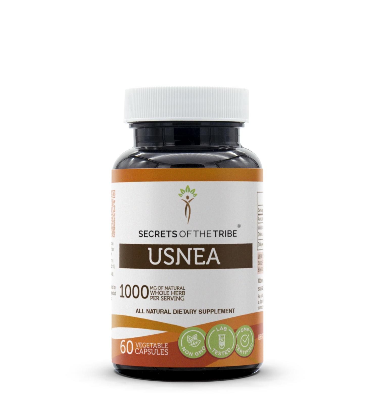 Wildcrafted Usnea 1000mg Capsules - Secrets of the Tribe (60 Capsules) - Buy Online on GoSupps.com