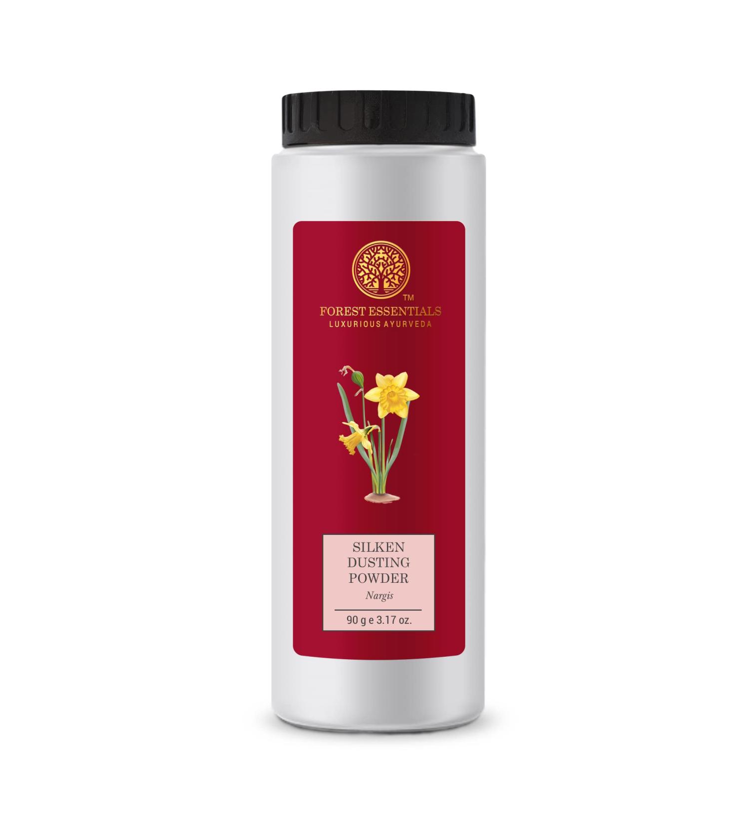 Forest Essential Silken Dusting Powder Nargis 100g - Buy Online on GoSupps.com