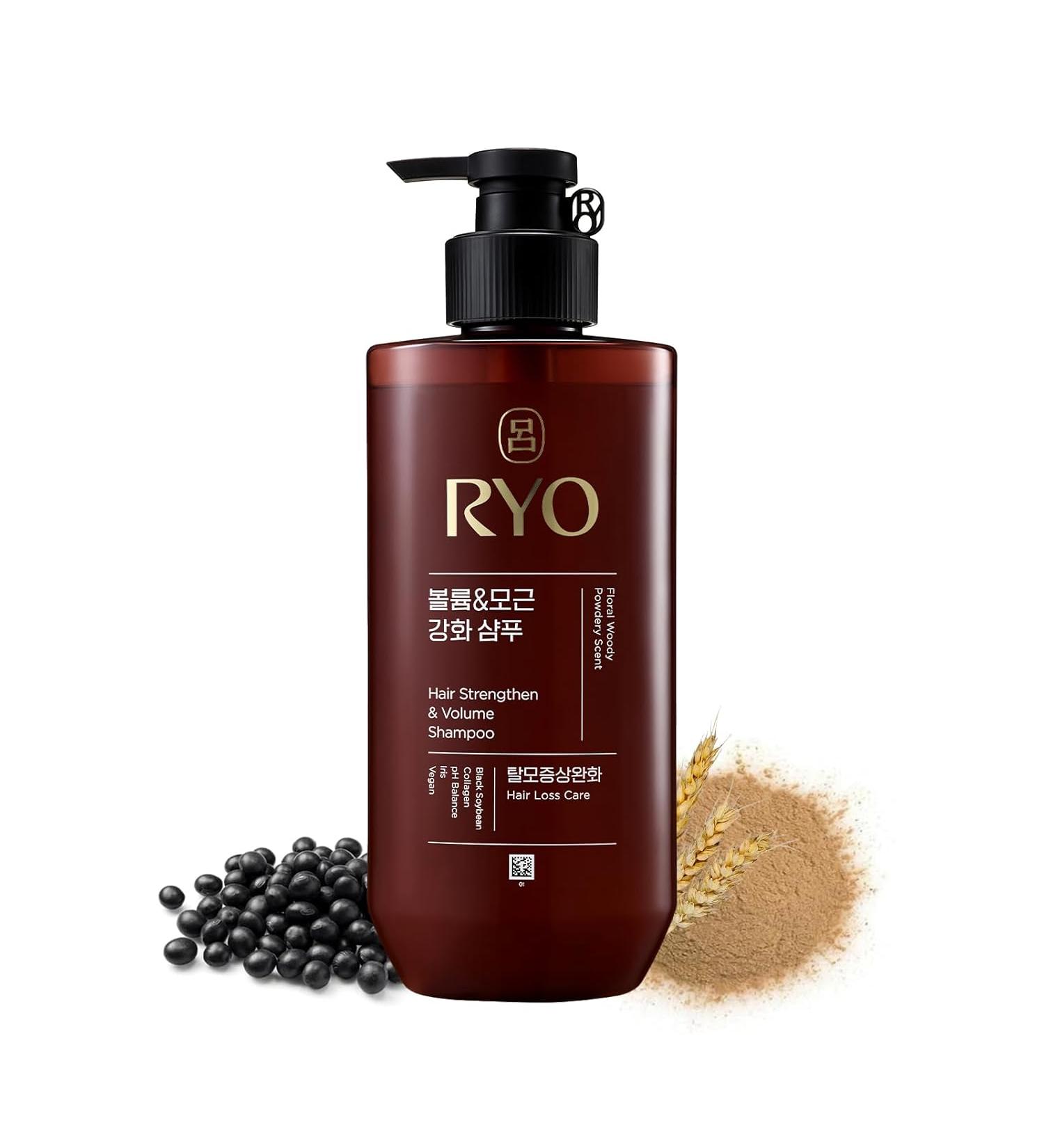 RYO Hair Strengthen & Volume Shampoo with Korean Ginseng & Caffeine - Volumizing and Revitalizing for Fine Hair, Hair Loss Care, Strengthening hair roots, 16.2 Fl Oz. - Buy Online on GoSupps.com