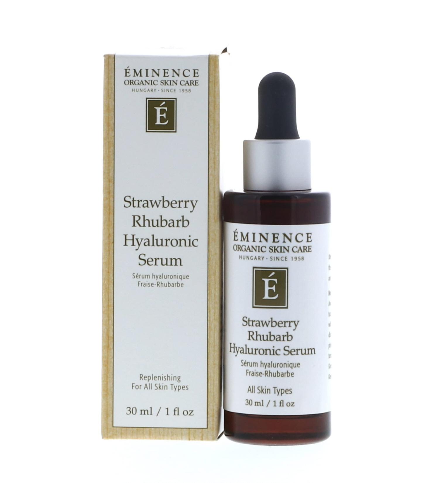 Eminence Strawberry Rhubarb Hyaluronic Serum 1 Oz - Hydrating Anti-Aging Serum for Glowing Skin | International Shipping - Buy Online on GoSupps.com