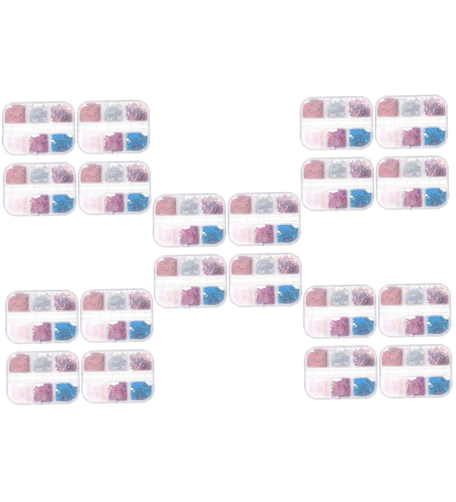 FRCOLOR 20 Boxes Nail Butterfly Sequins Shimmer Nail Polish Nail Art Rhinestones Nail Art Supplies Resin Nail Stickers Nail Decorations Butterfly Nail Pvc Nail Decals - Buy Online on GoSupps.com