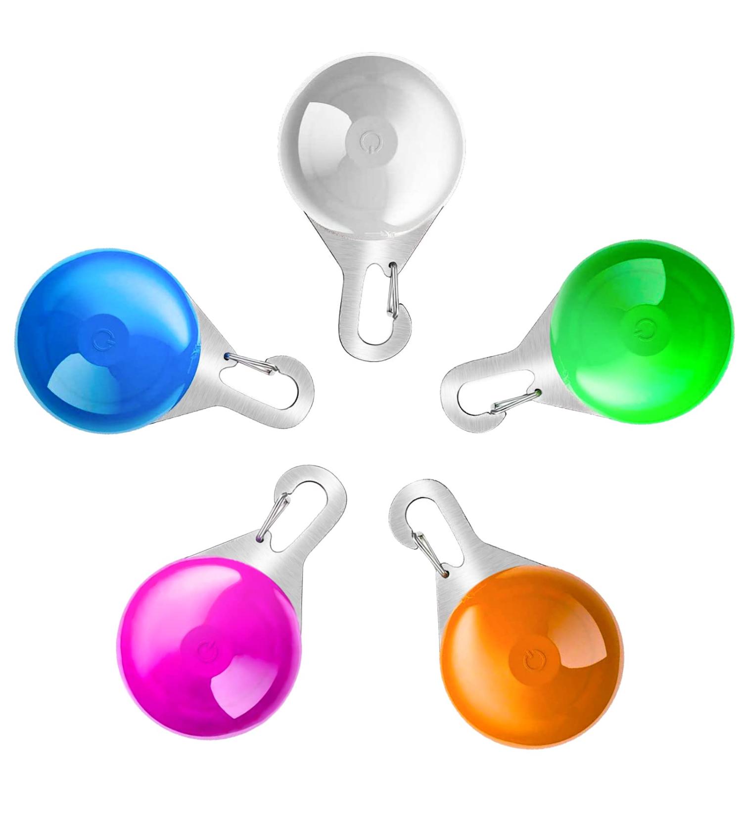 Clip on Pet Collar Light - Colorful LED Safety Light for Dogs and Cats | Waterproof Flashing Dog Collar for Night Walking - Buy Online on GoSupps.com