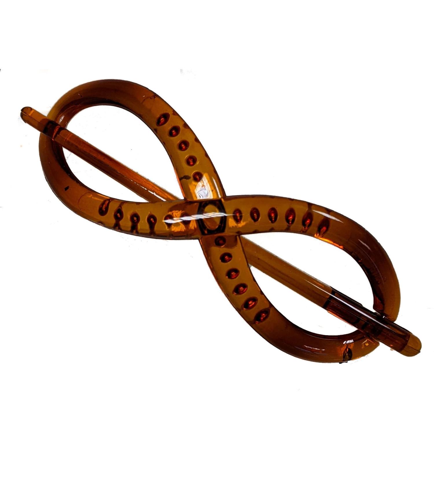 Tort Brown Plastic Chignon Hair Pin Hair Clip Clamp Stick Pin Barrette for Women Girls by Glitz4Girlz - Buy Online on GoSupps.com