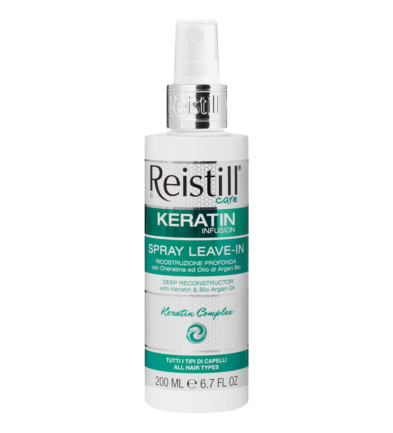 Restill Keratin Infusion Restructuring Leave-in Spray - Spray capillaire avec des acides gras de la vitamine E et de l'huile d'argan - Pour tous les types de cheveux - 200 ml - Buy Online on GoSupps.com