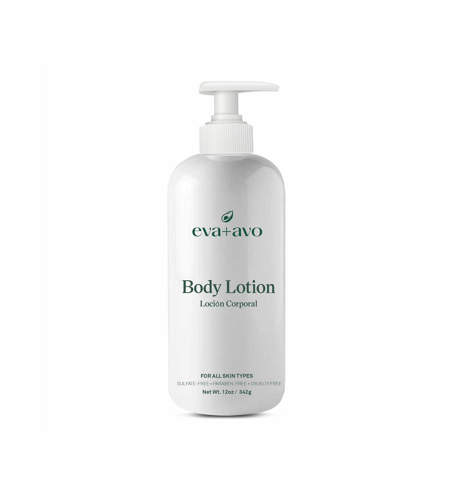 Eva + Avo Hydrating Body Lotion Lightweight Moisturizing Formula for Dry Extra Dry & Combination Skin Daily Body Moisturizer for Women & Men 12 Fl Oz Body Lotion 12 Fl Oz (Pack of 1) - Buy Online on GoSupps.com