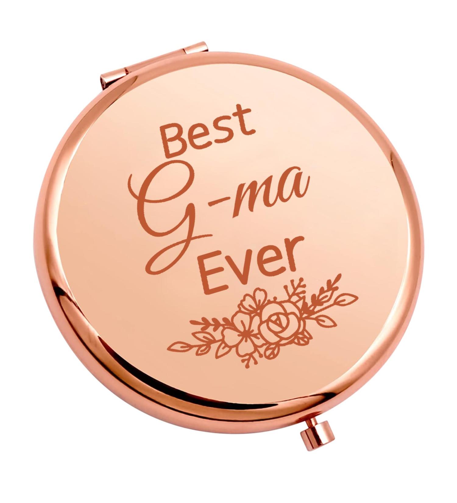 CENWA G-ma Birthday Gift | Makeup Pocket Mirror & Jewelry | Best G-ma Ever (G-ma M) Shop Internationally - Buy Online on GoSupps.com
