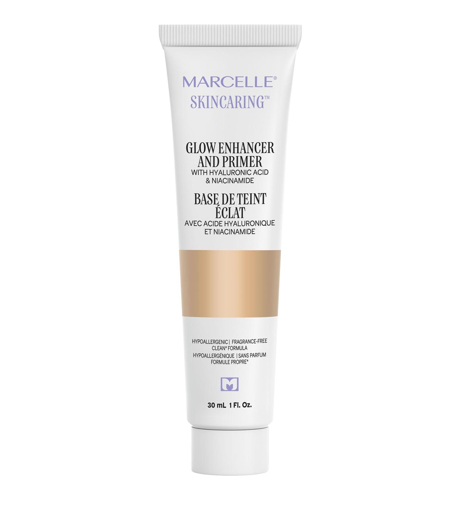 Marcelle Skincaring Glow Enhancer and Primer Illuminating & Hydrating Vegan Cruelty-Free Hypoallergenic Paraben-Free Fragrance-Free Mineral Oil-Free 30 mL - Buy Online on GoSupps.com