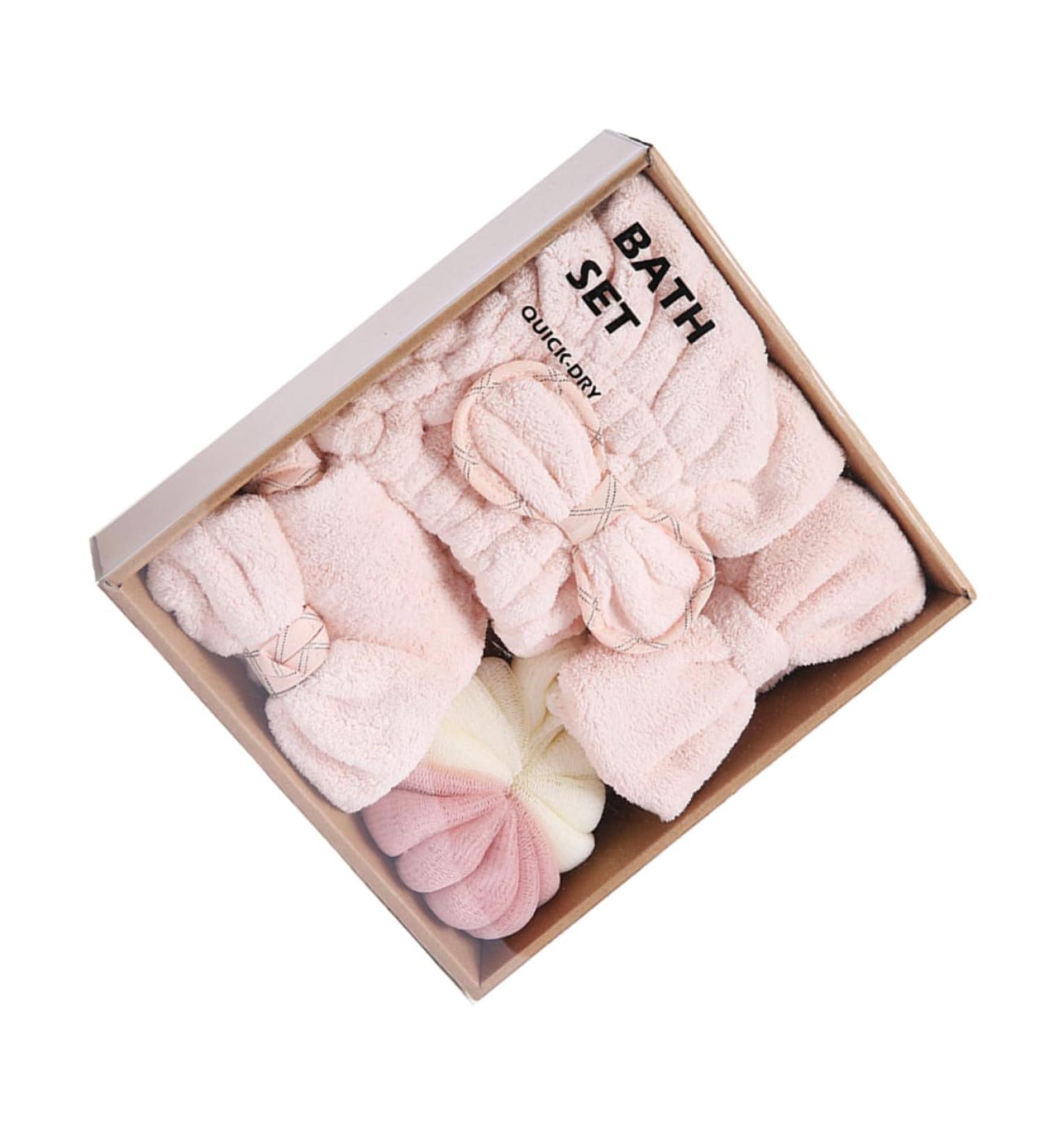 Healvian 1 Set Dry Hair Towel Set Absorbent Towels Bath Ball Home Shower Ball Bath Sponge Twisted Yarn - Buy Online on GoSupps.com