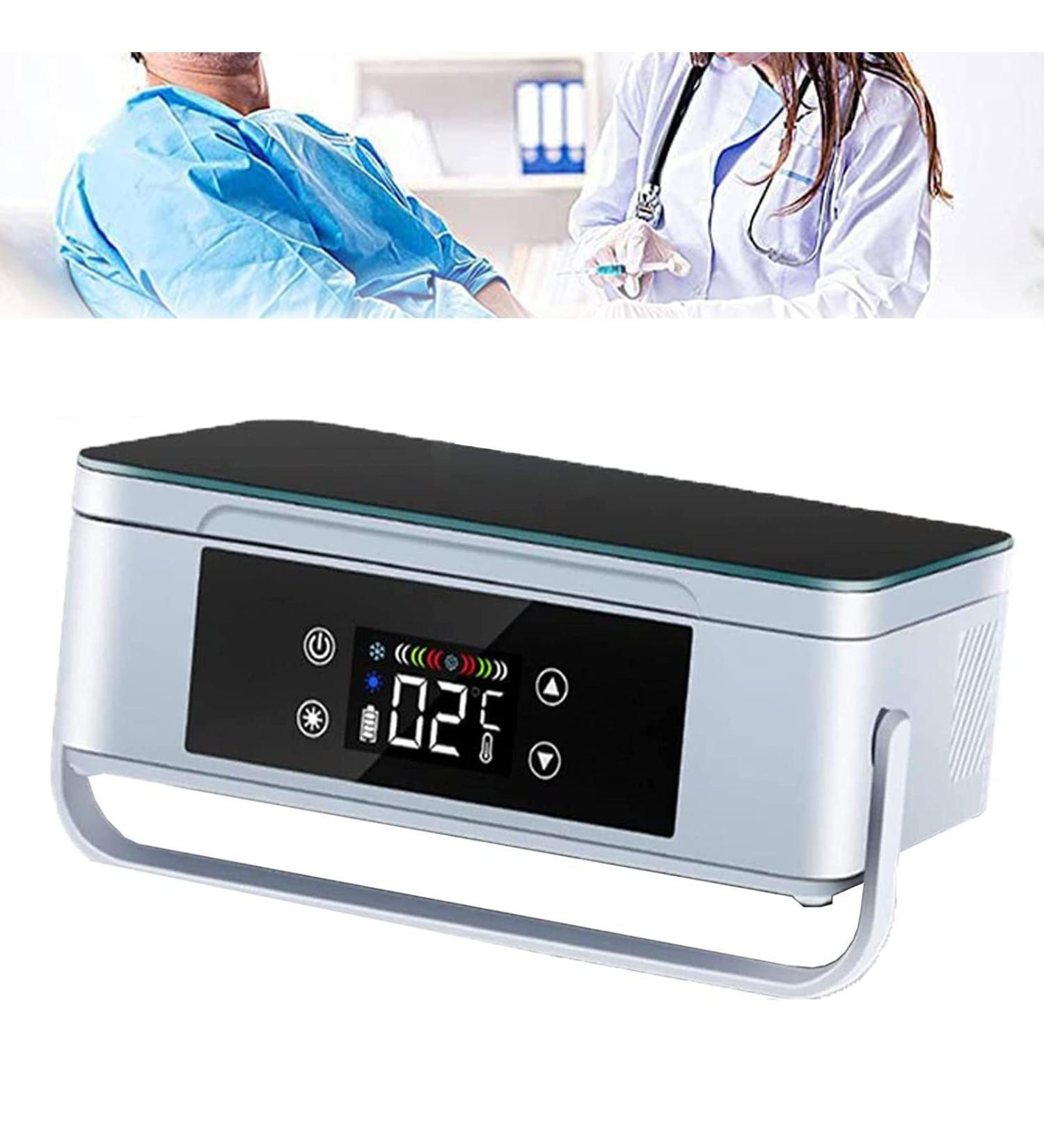 Insulin Cooler Travel Case Portable Cooler Insulin Refrigerated Box 2-8 Thermostat Mini Medicine Refrigerator/Drug Reefer 1000mah 6-36 Hours Long Battery Life 2battery - Buy Online on GoSupps.com