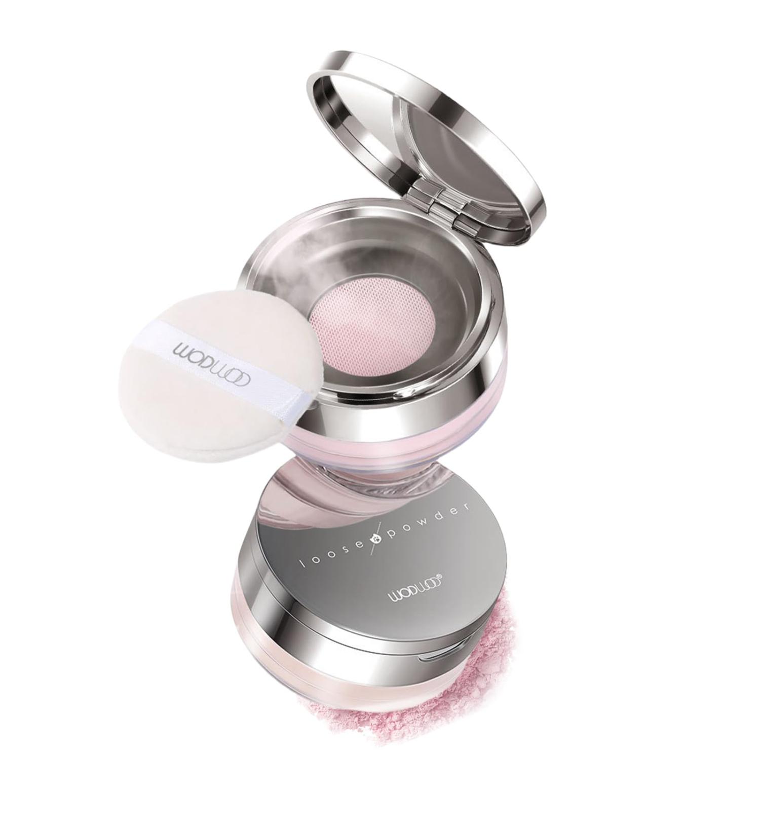 Matte Pink Fixing Powder Soft Velvety and Smooth Long Lasting Waterproof Translucent Pink Oil Control Focus Effect Lightweight Hide Pores Smooth Wrinkles - Buy Online on GoSupps.com