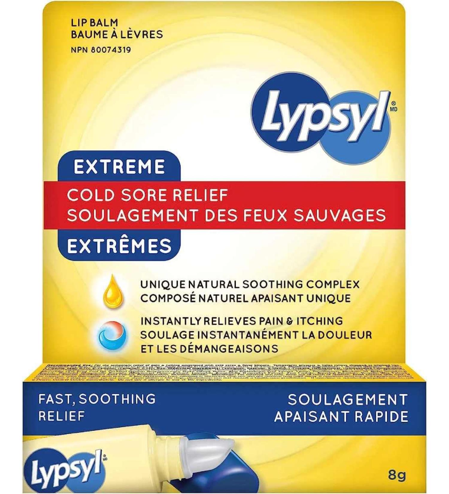 Lypsyl Extreme Cold Sore Relief - Fast Soothing Relief for Cold Sores - Buy Online on GoSupps.com