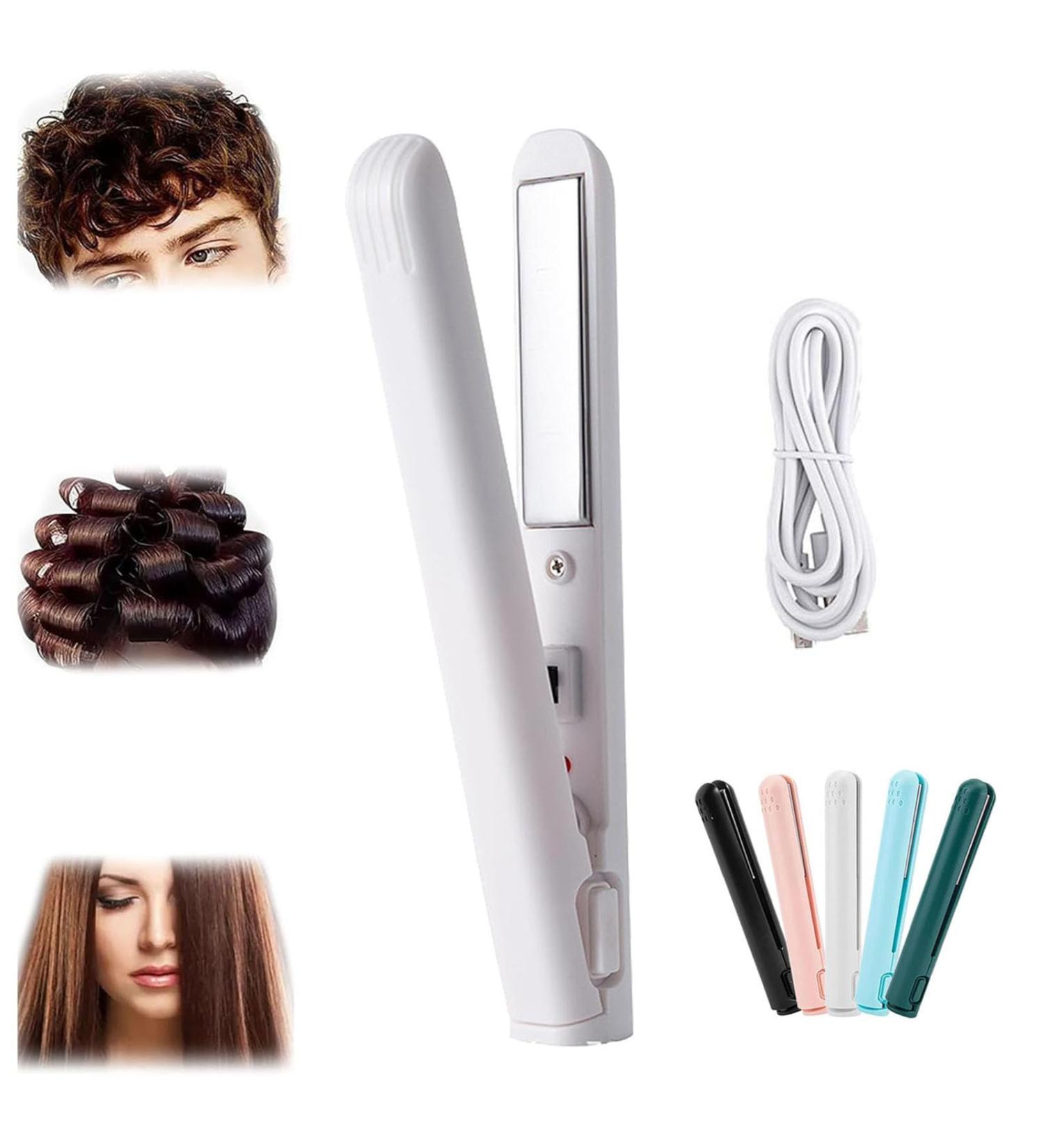 Mini Dual-Purpose Curling Iron ceramic Mini Hair Curler Mini Curling Iron for Short Hair 2 In 1 Mini Curling Wand Curling and Straightening Iron Hair Straightener Curling Iron (D) - Buy Online on GoSupps.com