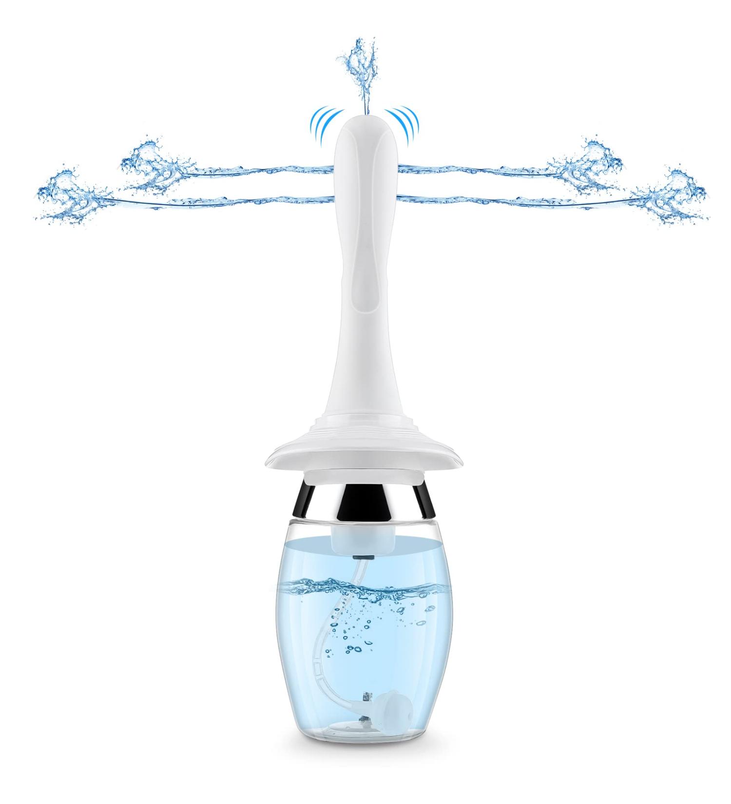 Electric Enema Bulb for Men & Women - 11.8oz Vaginal & Anal Cleaner Douche Kit - Buy Online on GoSupps.com