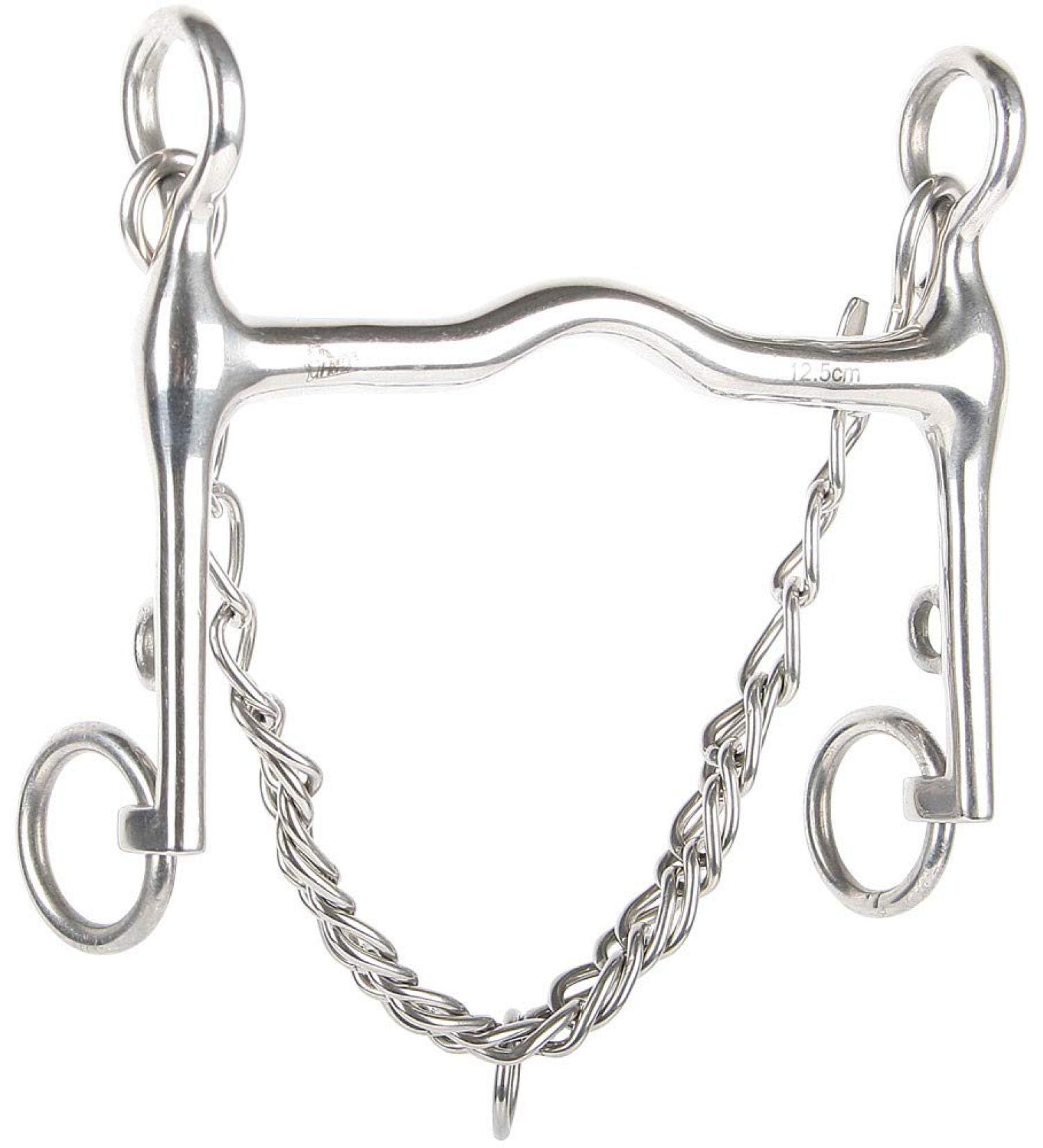 Harry's Horse curb bit thin mouthpiece 12mm size:13.5