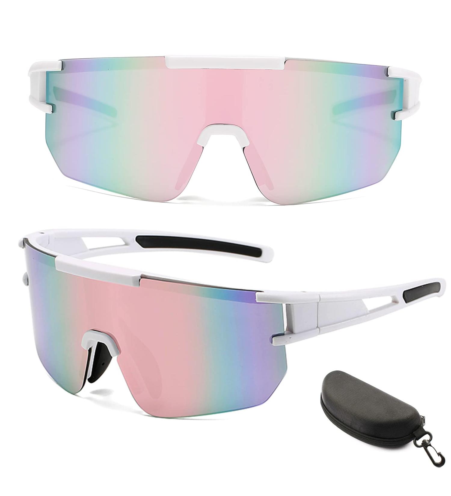 Zumlloma UV 400 Bicycle Glasses for Men & Women - Windproof Colorful Anti-UV Racing & Outdoor Sports Eyewear - Buy Online on GoSupps.com