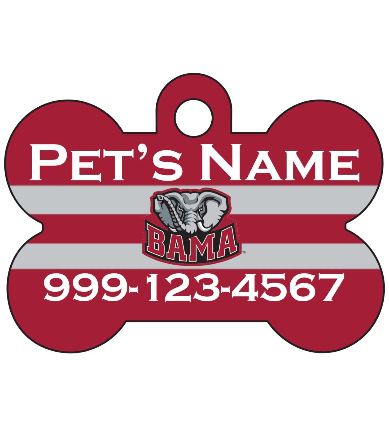Alabama Crimson Tide Pet ID Dog Tag | Officially Licensed & Personalized - Buy Online on GoSupps.com