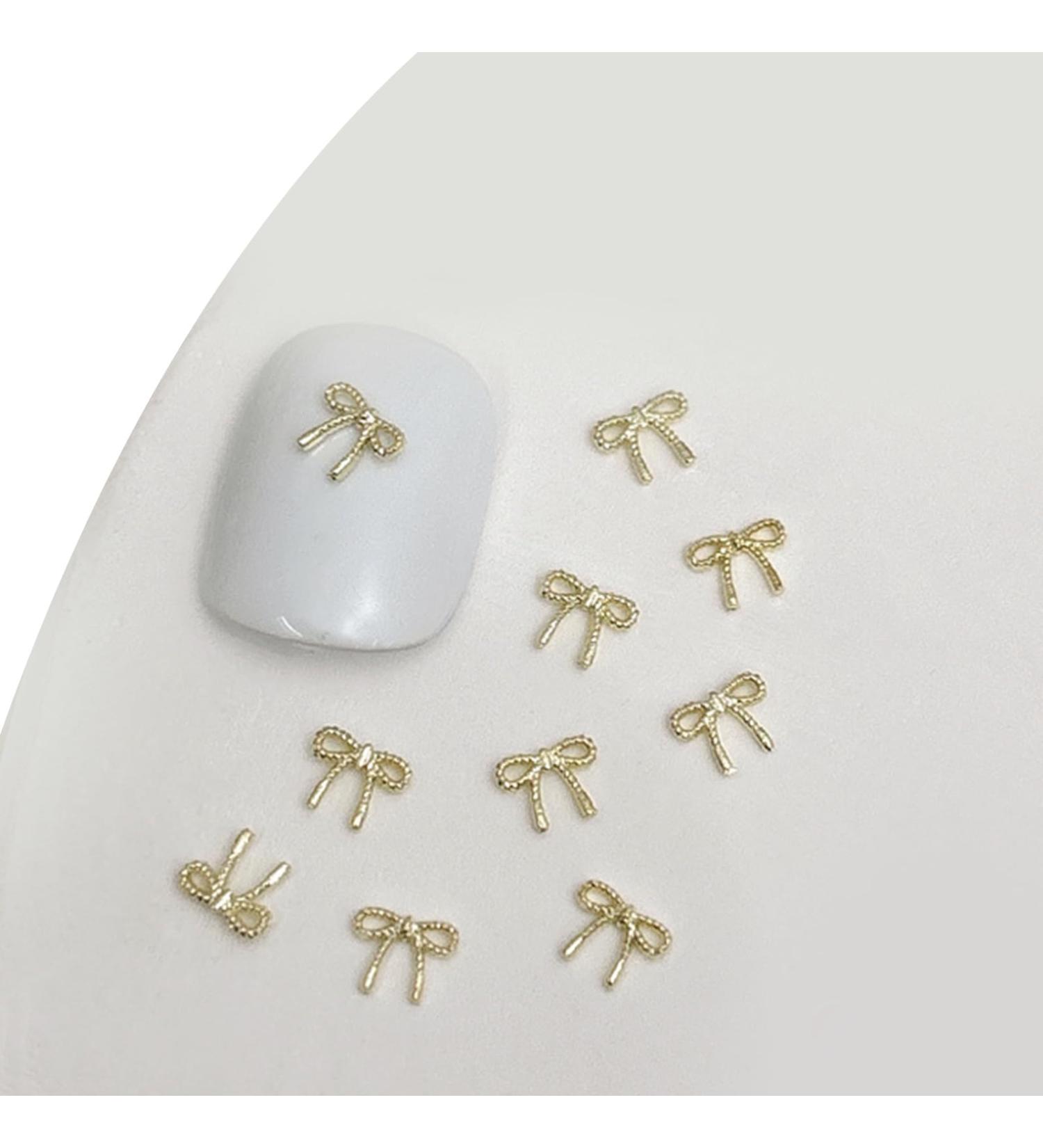 3D Metal Nail Nail Embellishments 20pcs Bowknot Nail Decorations For Individual Styles Nail Embellishments 02gold - Buy Online on GoSupps.com