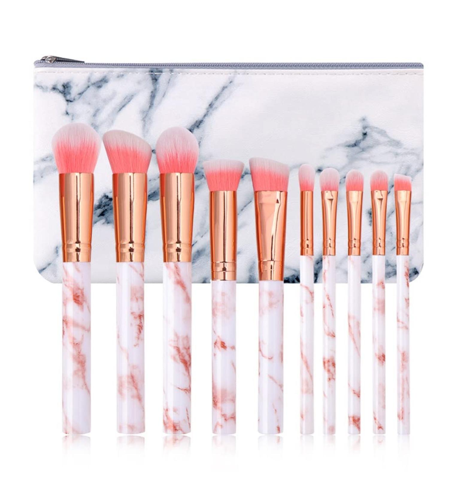 DFHBFG Marble Makeup Brush Set - Complete Beauty Tools for Flawless Application | International Shipping Available - Buy Online on GoSupps.com