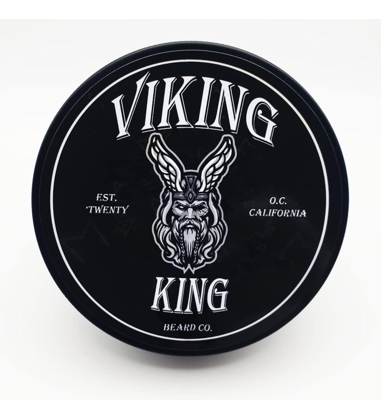 VIKING KING BEARD CO. All-Natural Beard Balm - Black | Lemongrass Tea Tree Mint & Cedarwood | International Shipping - Buy Online on GoSupps.com