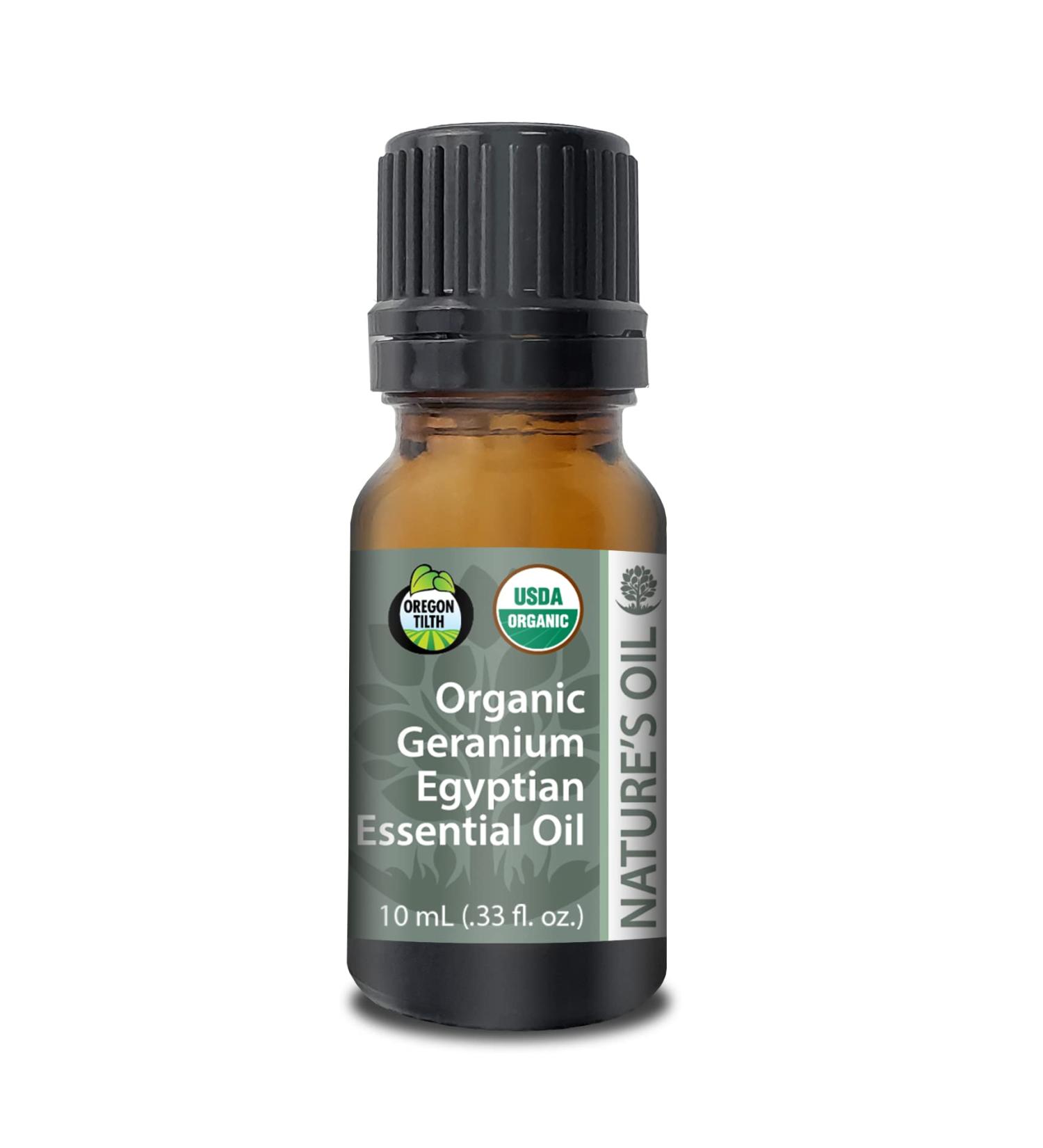 Best Geranium Essential Oil Pure Certified Organic Therapeutic Grade 10ml - Buy Online on GoSupps.com