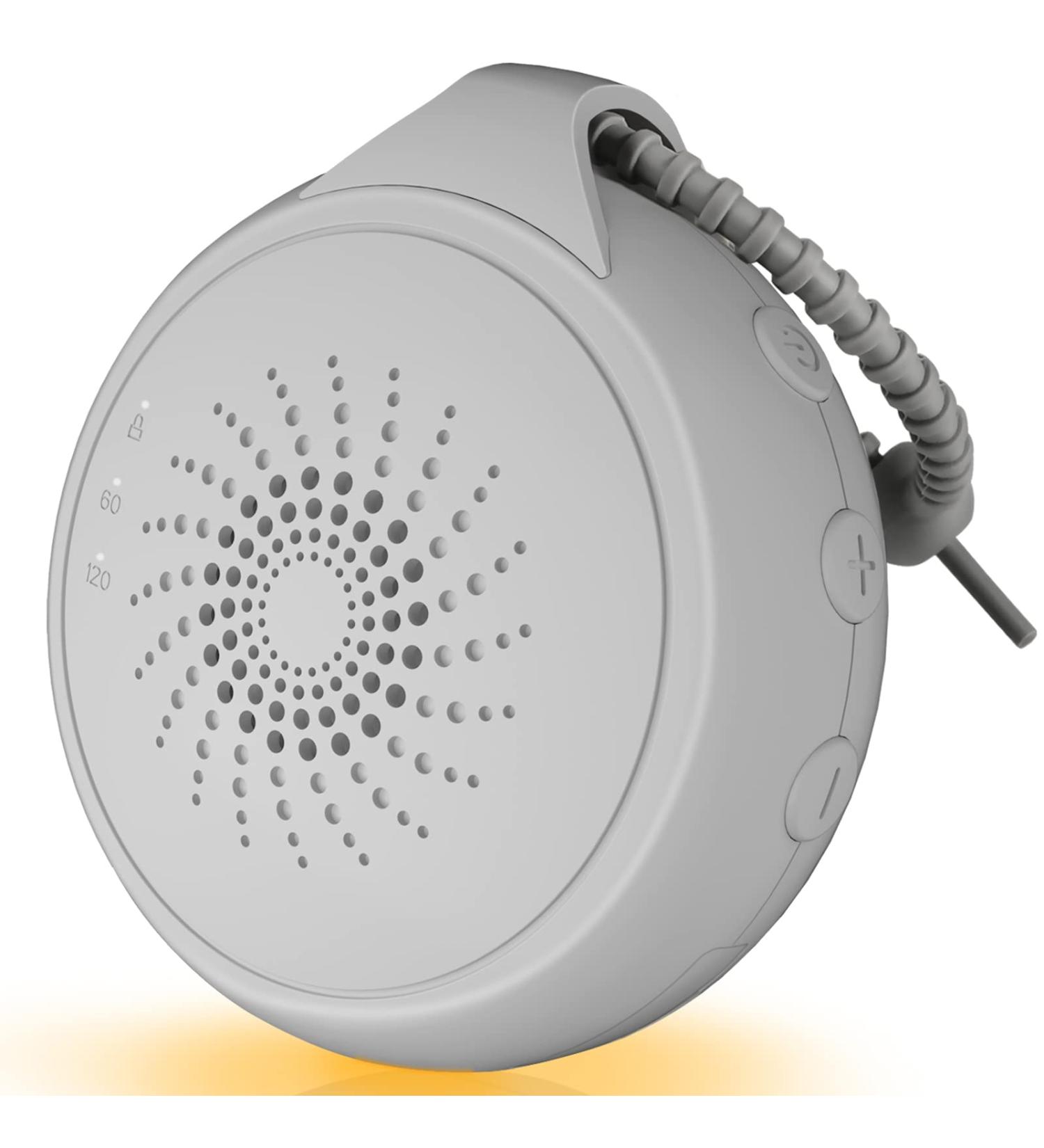 White Noise Machine for Adults & Babies | Loycco Portable Sound Machine with 12 Soothing Sounds, Night Light, Timer & Lanyard - Buy Online on GoSupps.com