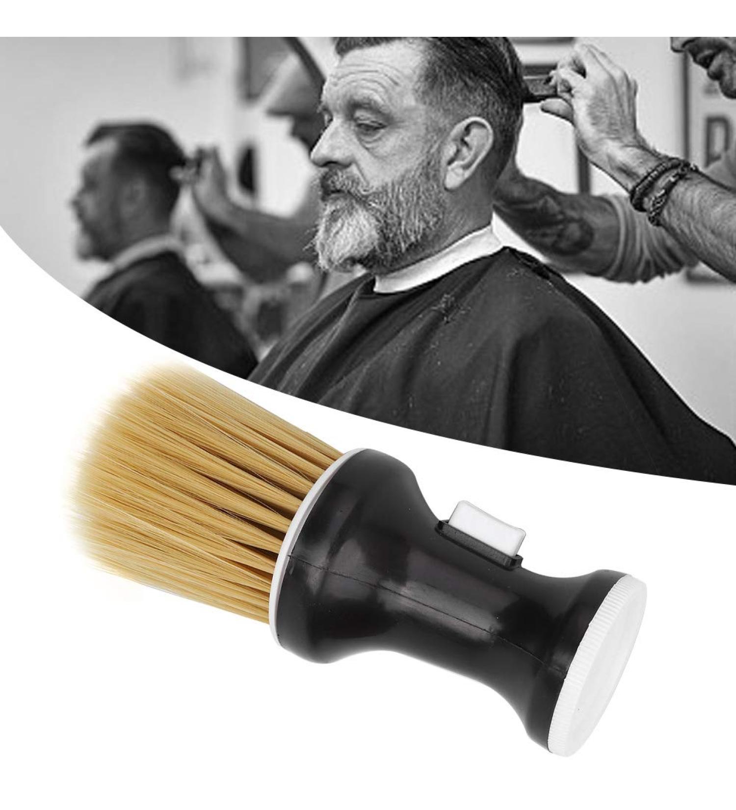 Neck Duster & Hair Duster Brush - Soft Nylon Barber Cleaning Brush for Salon & Travel (Black) - Buy Online on GoSupps.com
