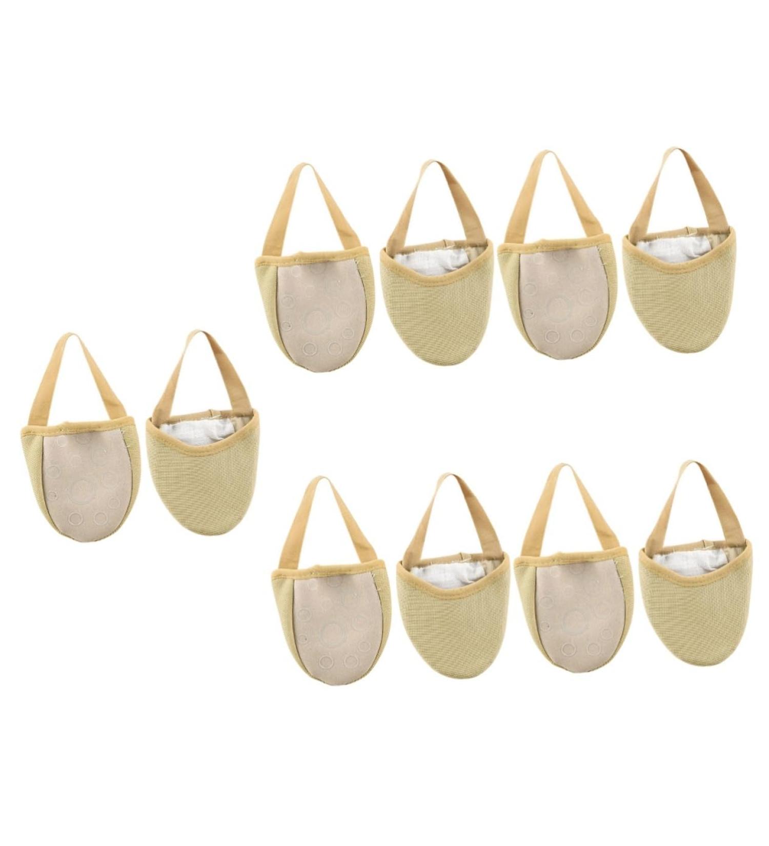 5 Pairs Yoga Toe Protectors & High-Heeled Shoe Pads - Non-Slip Forefoot Cushions for Ultimate Comfort - Buy Online on GoSupps.com