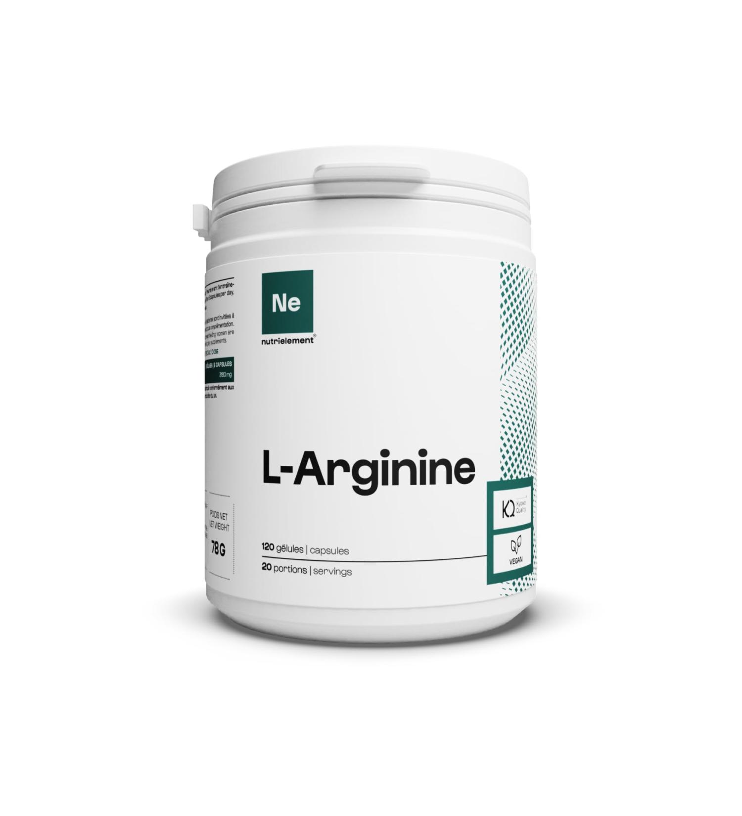 BioKyowa Japanese L-Arginine Extra-Pure Pre Workout Non-GMO For Congestion Strength and Endurance | Nutrielement by Nutrimuscle | 120 Capsules - Buy Online on GoSupps.com