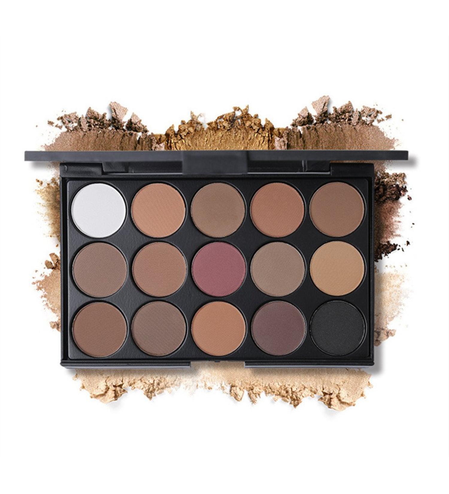 PhantomSky 15 Colors Eyeshadow Palette - Professional & Daily Makeup Kit for All Skin Tones | International Shipping Available - Buy Online on GoSupps.com