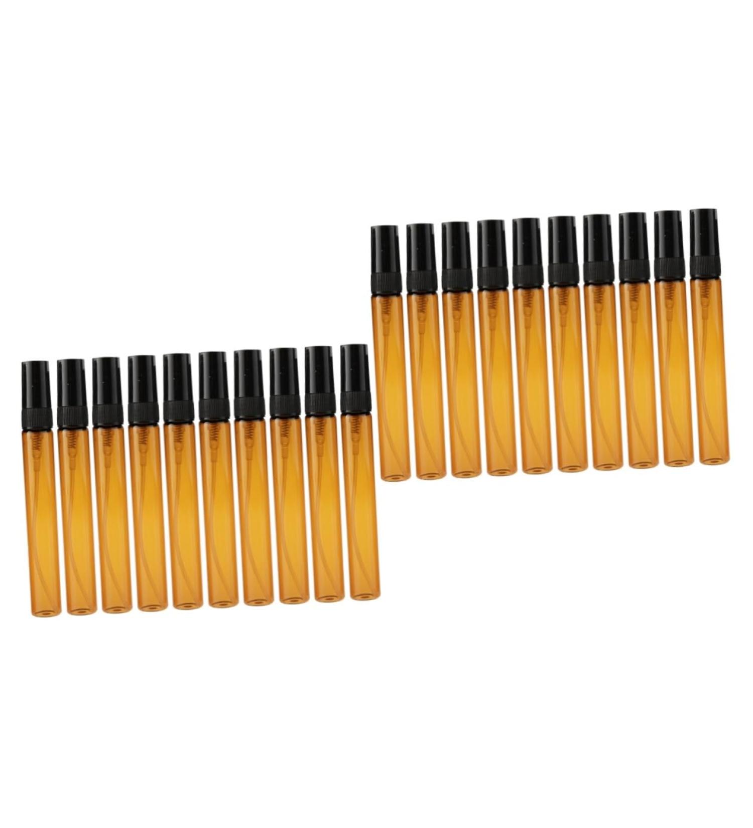 FRCOLOR Perfume 40 Pieces Empty Perfume Bottle Spray Bottle Perfume Atomiser Mini Terrarium Brown Perfume Bottle Perfumer Bottle Atomiser Mini Bottle Empty Bottle Glass Vial Glass Container - Buy Online on GoSupps.com