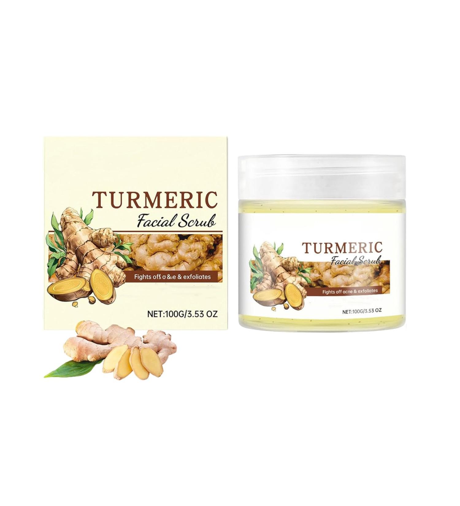 JIAOY Facial peeling with vitamin C and turmeric luminous facial peeling with vitamin C scrub facial cleanser with turmeric scrub removes blackheads improves dark spots tower*1 1 x tormer - Buy Online on GoSupps.com