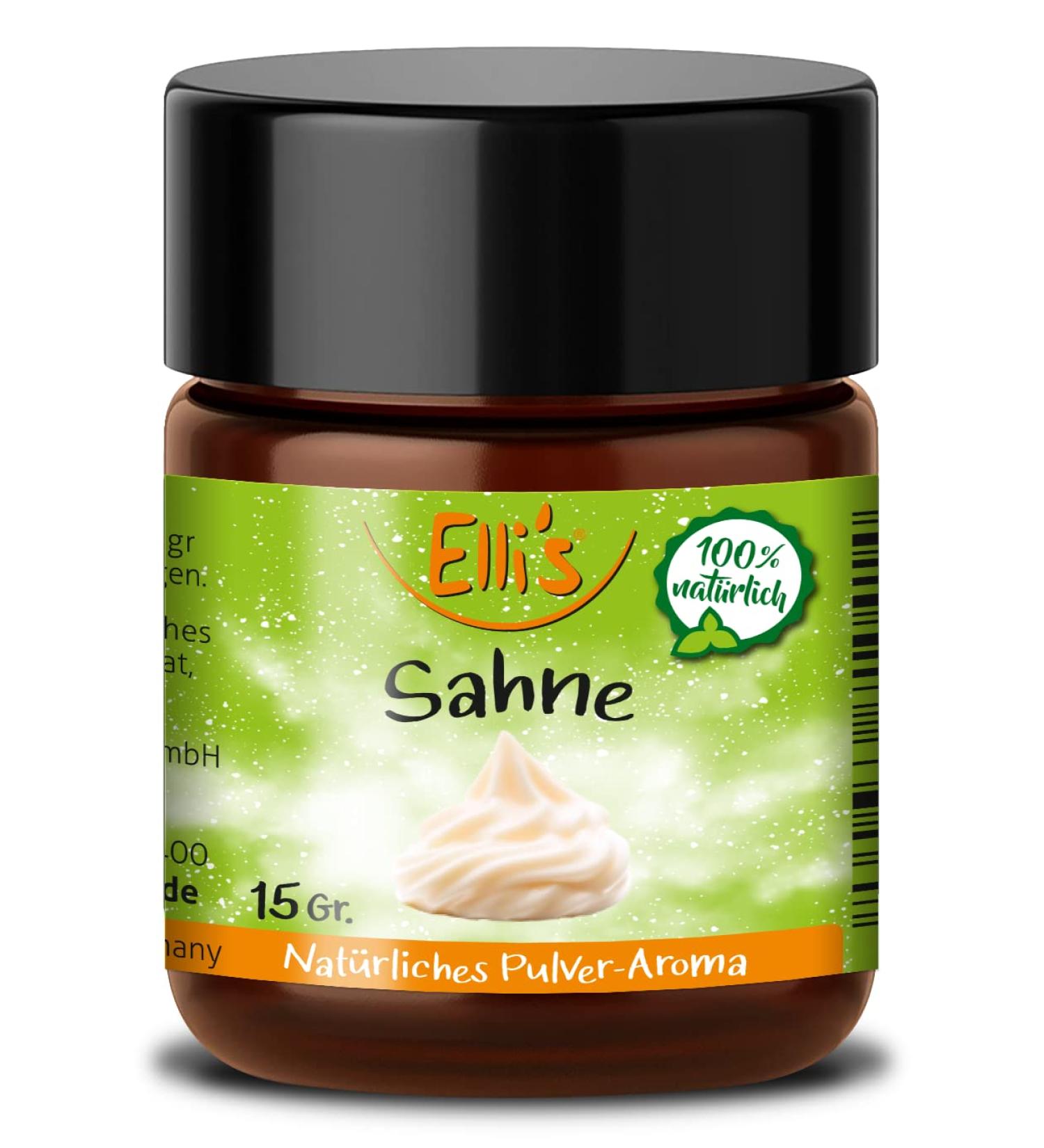 Elli's Aromas Cream - 100% Vegan Natural Powder Food Aroma Concentrate for Baking & Cooking (10g) - Buy Online on GoSupps.com