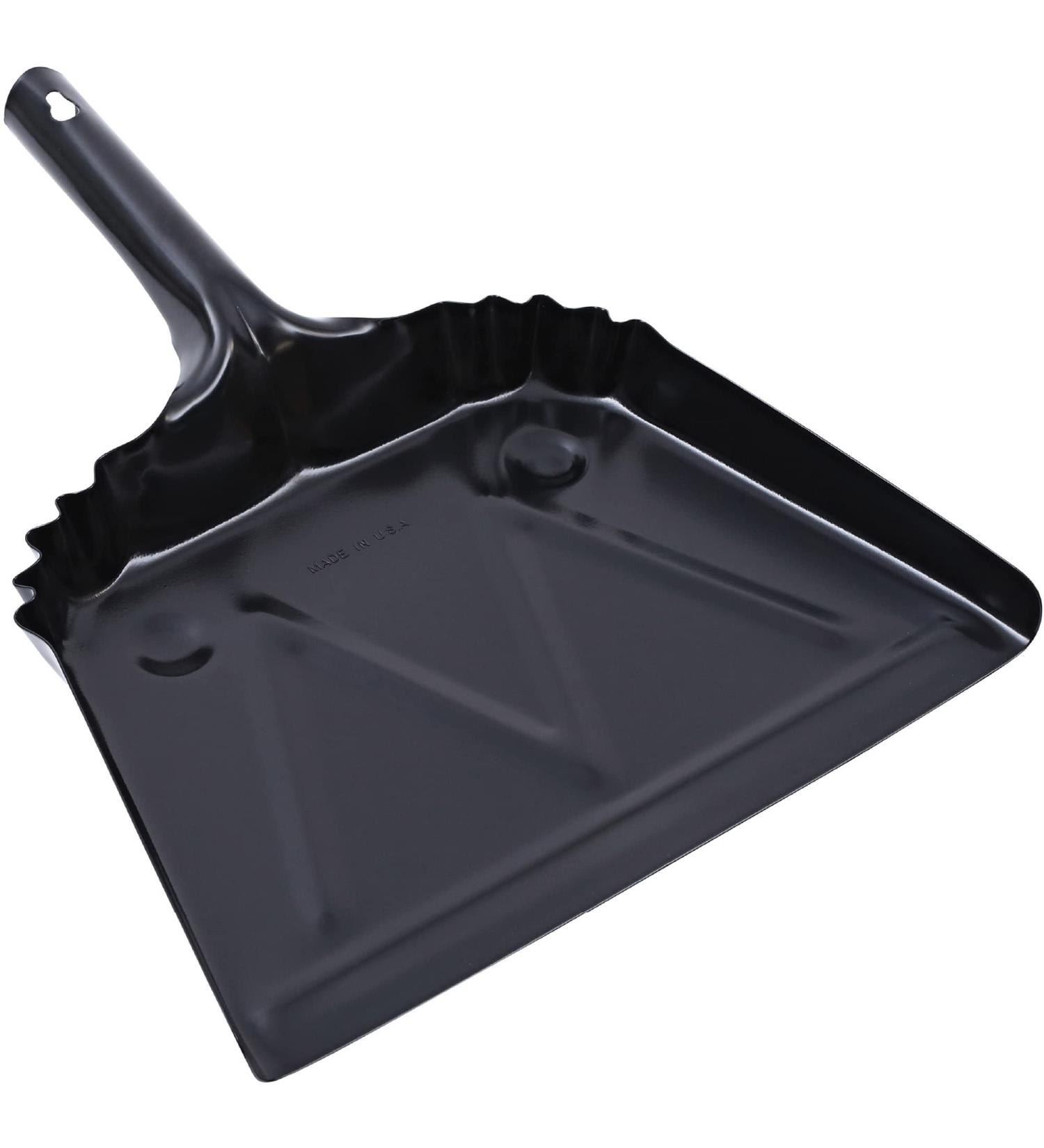 Genuine Joe Heavy-Duty Metal Dustpan 58143 - Durable Cleaning Tool for Home and Commercial Use - Buy Online on GoSupps.com