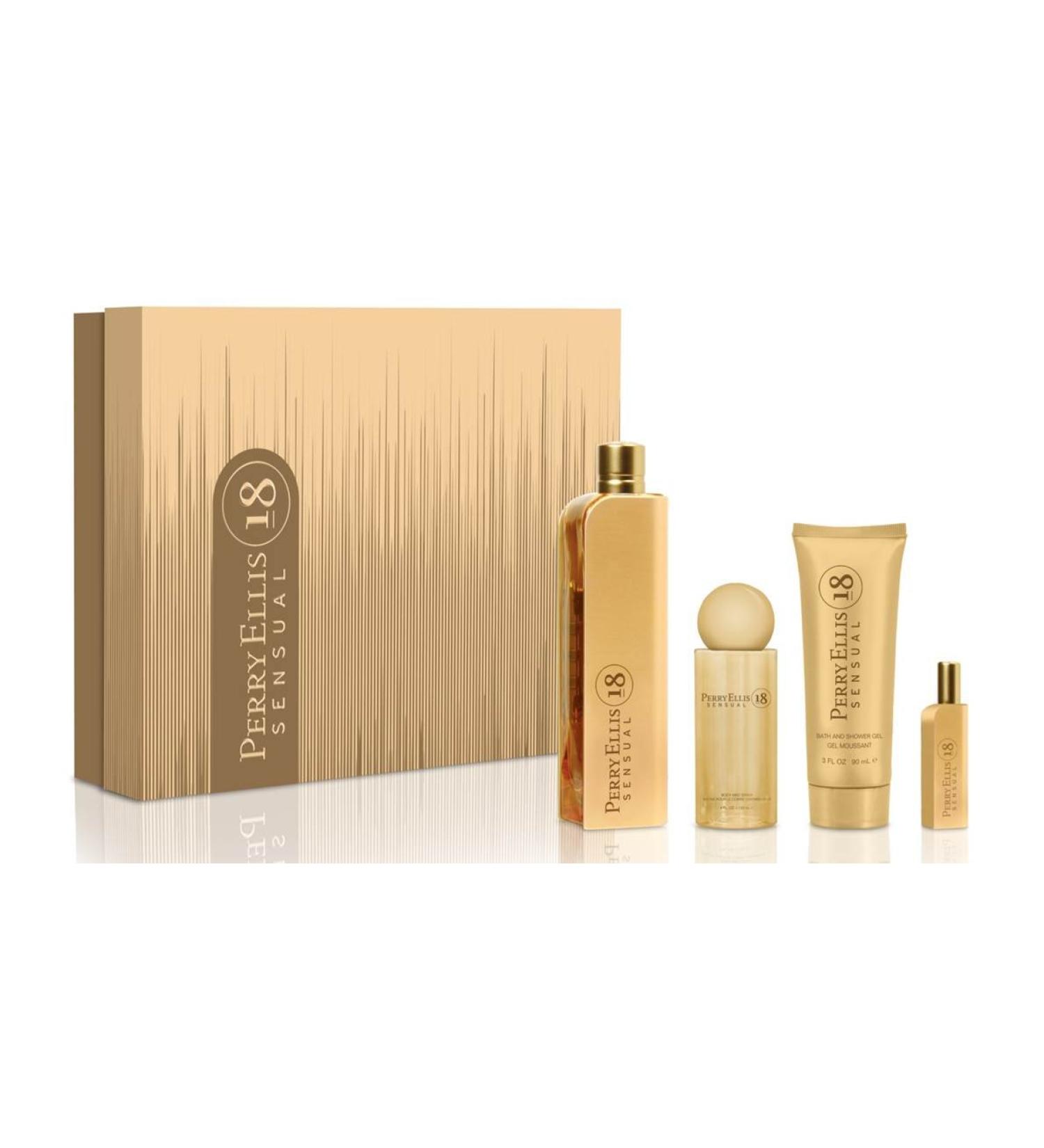 Perry Ellis Fragrances 18 Sensual 4-piece Gift Set - Buy Online on GoSupps.com
