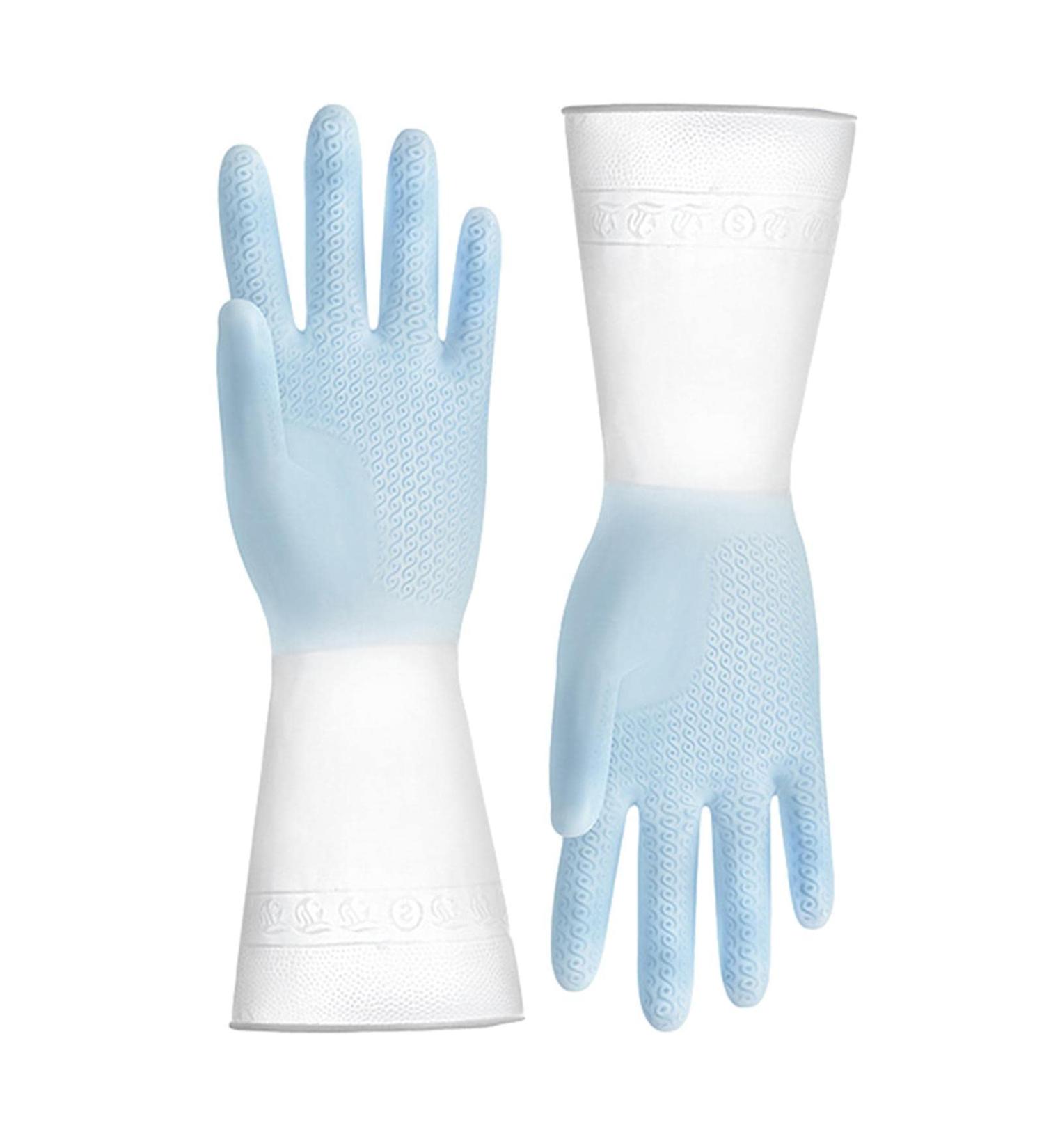 Household Gloves | Kitchen Cleaning Gloves - Waterproof Household Cleaning Rubber Gloves for Kitchen Cleaning Dishes and Gardening - Buy Online on GoSupps.com