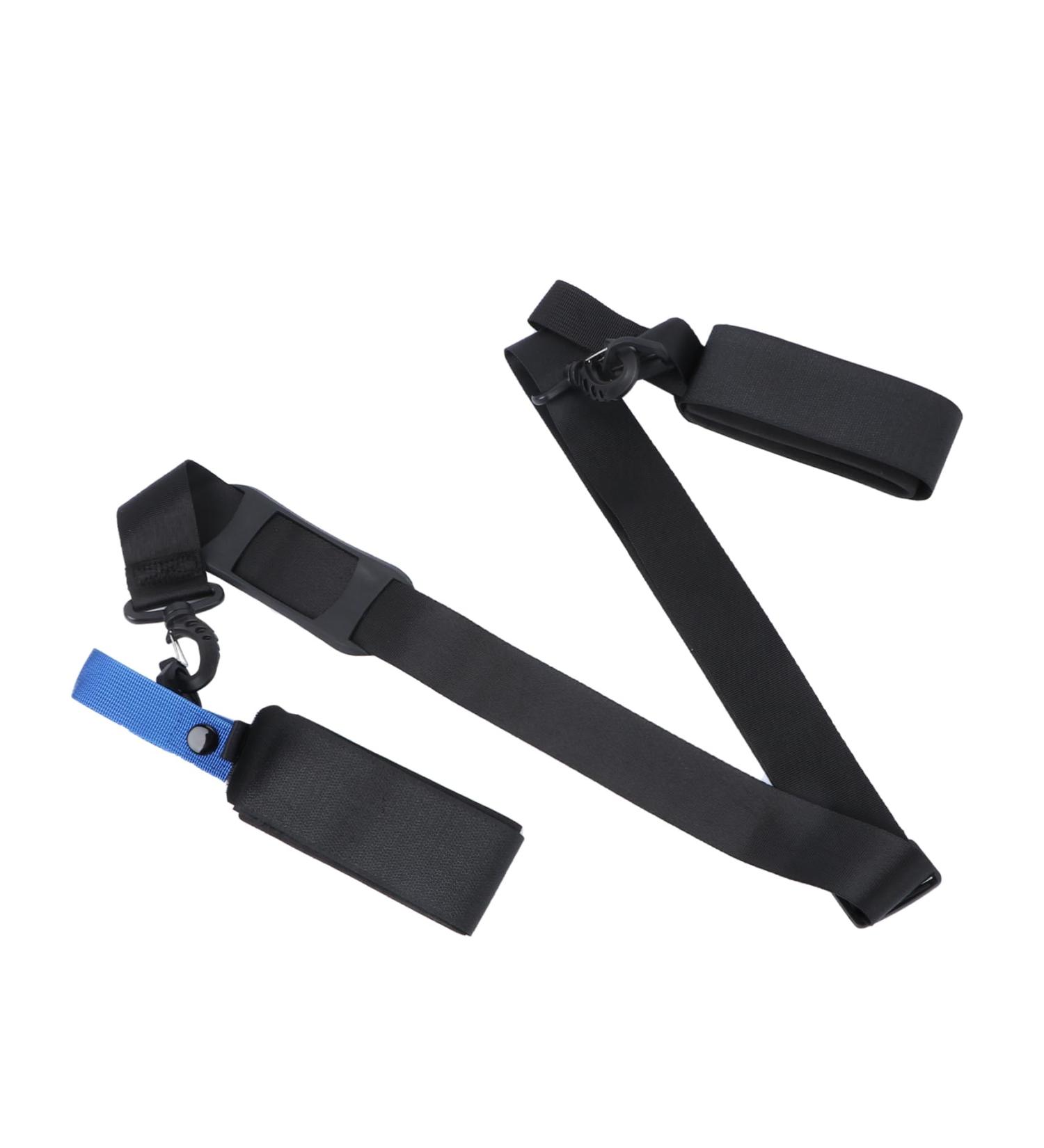 Premium Snowboard Shoulder Strap & Ski Boot Bag | Portable Nylon Ski Equipment Carrier | Adjustable Ski Strap & Pole Holder - Black 30x25x3cm - Buy Online on GoSupps.com