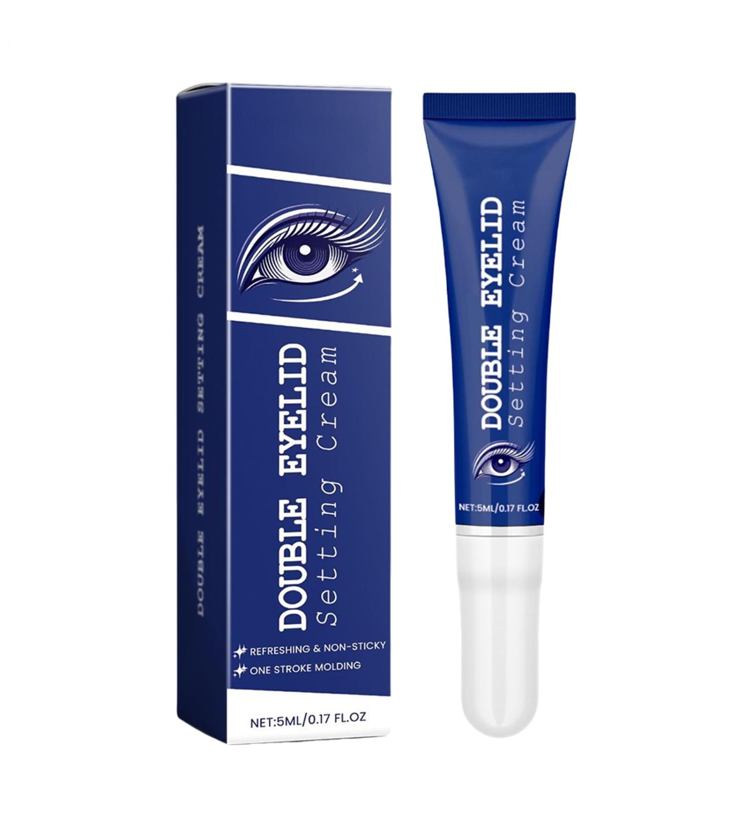  Ungtyb Double Eyelid Shaping Cream Under Eye Long-Lasting Defining Formula Skin Tightening Solution for Women Ideal for Travel School Holiday Business Trip Vacation Outgoing 5 ml - Buy Online on GoSupps.com