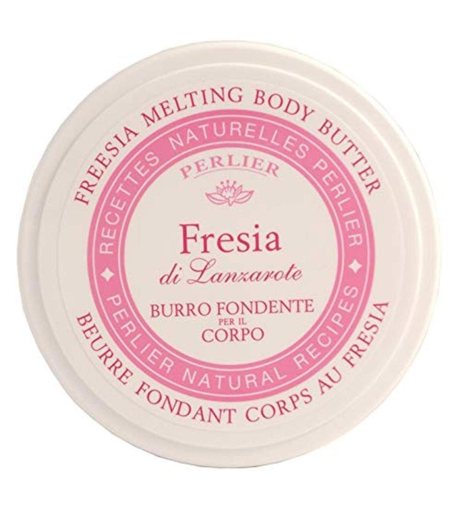 Perlier Butter Fondant Body Freesia White 2 packs of 200 ml each
