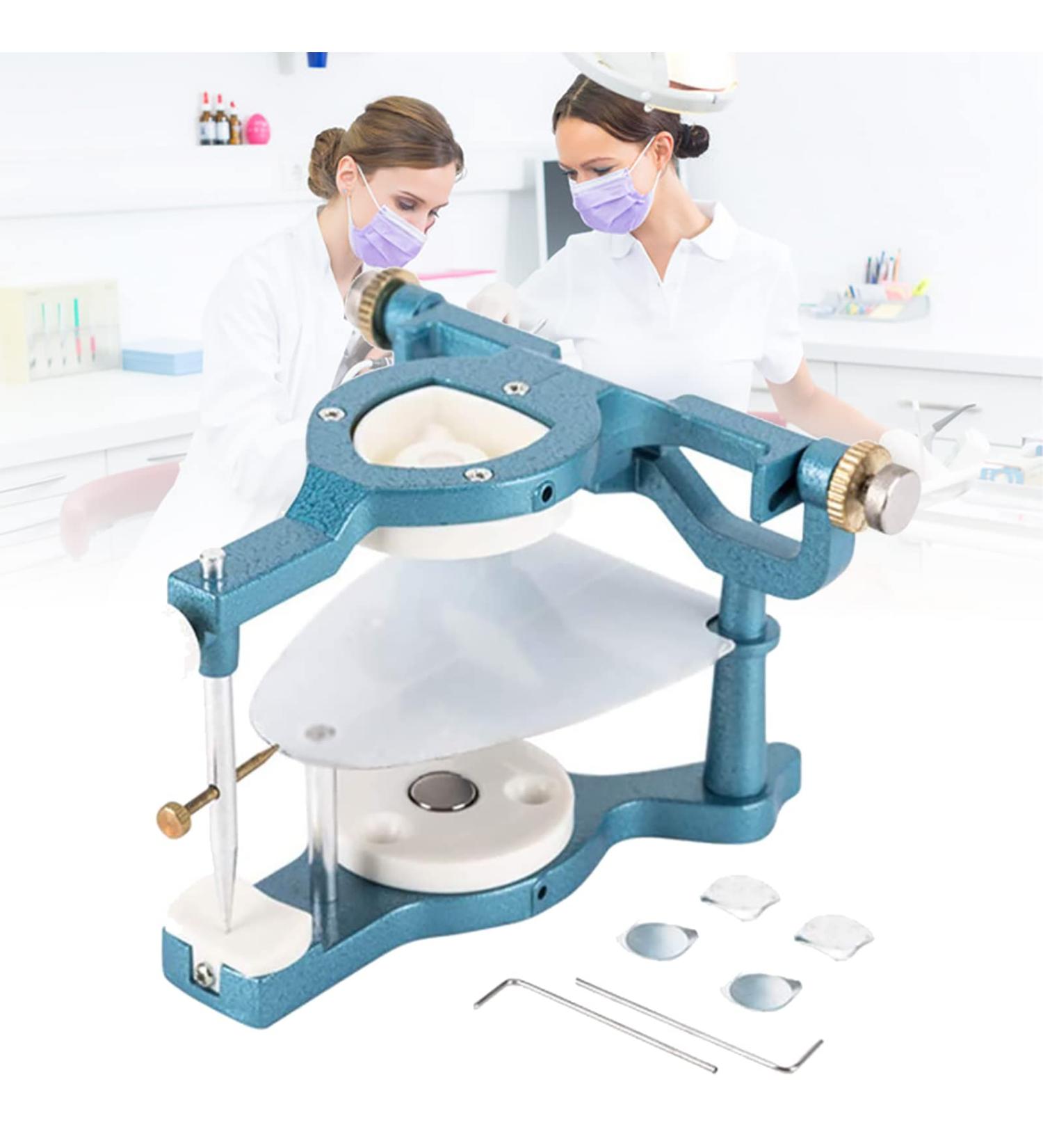 Scozia Dental Universal Articulator - Adjustable Magnetic Articulator for Dentists Laboratories & Students | Full Mouth Metal Denture Teeth Solution - Buy Online on GoSupps.com