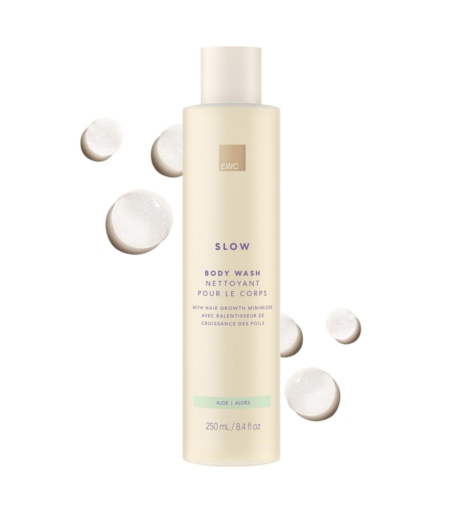 Buy European Wax Center Slow Hair Growth Aloe Body Wash - Hair Minimizer & Inhibitor Hydrating Vitamin E Moisturizing Exfoliation for Dry & Sensitive Skin - 8.4oz - Buy Online on GoSupps.com