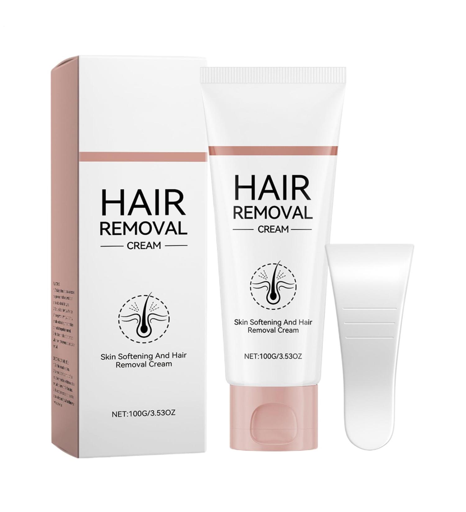  Generisch Hair removal cream for women - 120 ml - With silicone spatula - Bikini hair remover - For face arms underarms pubic area legs and intimate areas - Buy Online on GoSupps.com