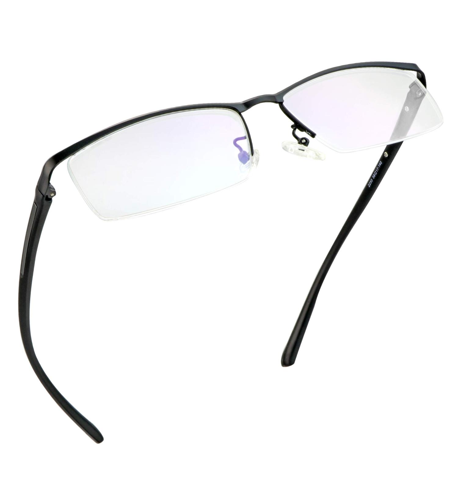 Buy LifeArt Alloy Semi-Rimless Reading Glasses - Blue Light Blocking Anti Eyestrain Computer & TV Glasses for Women (+0.25 Magnification Black - Buy Online on GoSupps.com